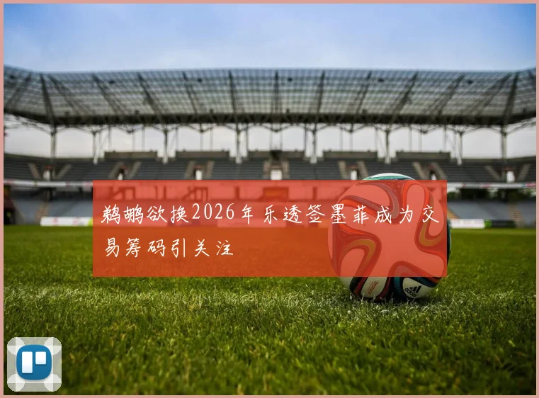 鹈鹕欲换2026年乐透签墨菲成为交易筹码引关注